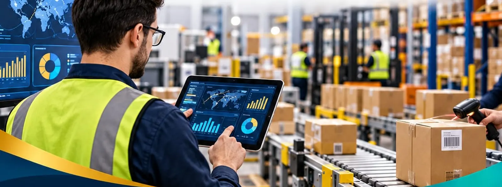 Operaciones logísticas con tablero digital