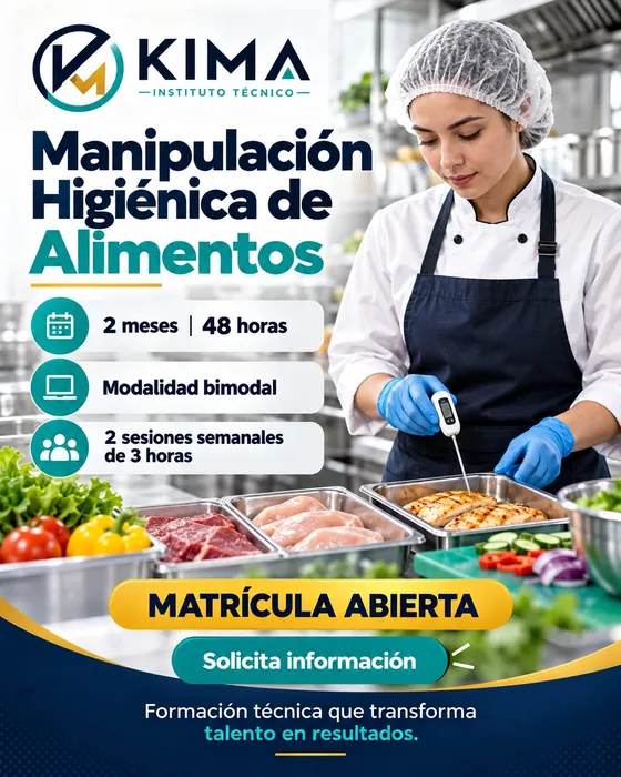 Afiche de Manipulación Segura de Alimentos e Inocuidad Alimentaria
