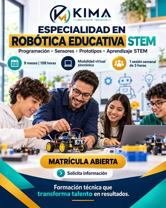 Afiche de Robótica Educativa STEM